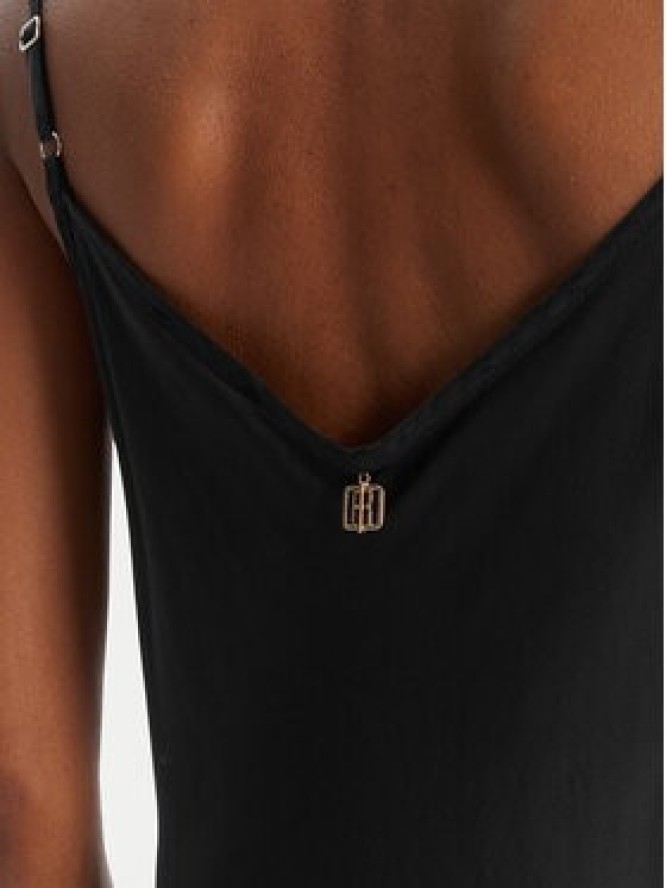 Fracomina Sukienka koktajlowa FS26SD2007W58301 Czarny Slim Fit