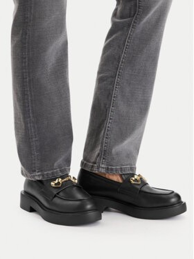 LOVE MOSCHINO Loafersy JA10094G1NIA000038 Czarny