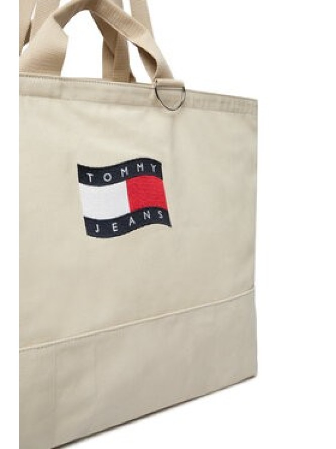 Tommy Jeans Torebka Tjw Wave Flag Med Tote AW0AW18466 Beżowy