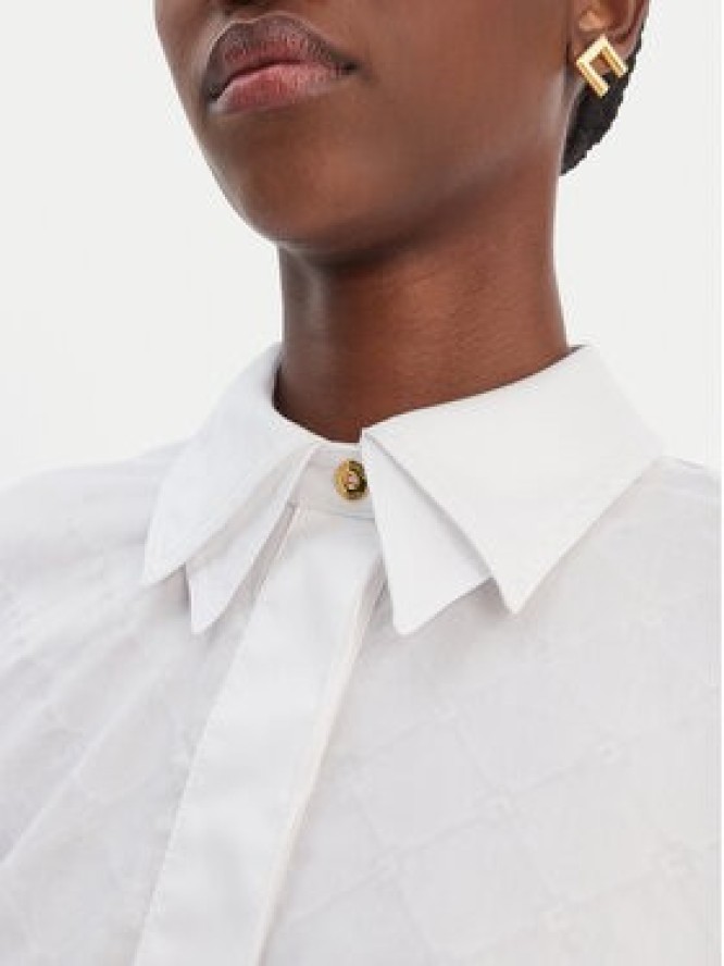 Elisabetta Franchi Koszula CA-141-61E2-V390 Biały Regular Fit