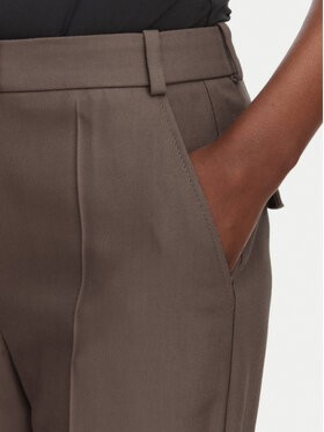 BOSS Spodnie materiałowe Talia5 50564488 Brązowy Regular Fit