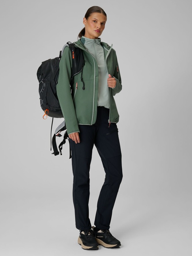 4F Kurtka softshell wiatroodporna damska - turkusowa XL