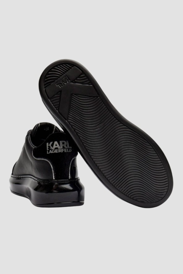 KARL LAGERFELD Czarne damskie sneakersy KAPRI Karl Signia, Rozmiar 39