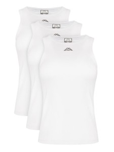 Kappa Komplet topów Logo Myrta 38277KW Biały Regular Fit