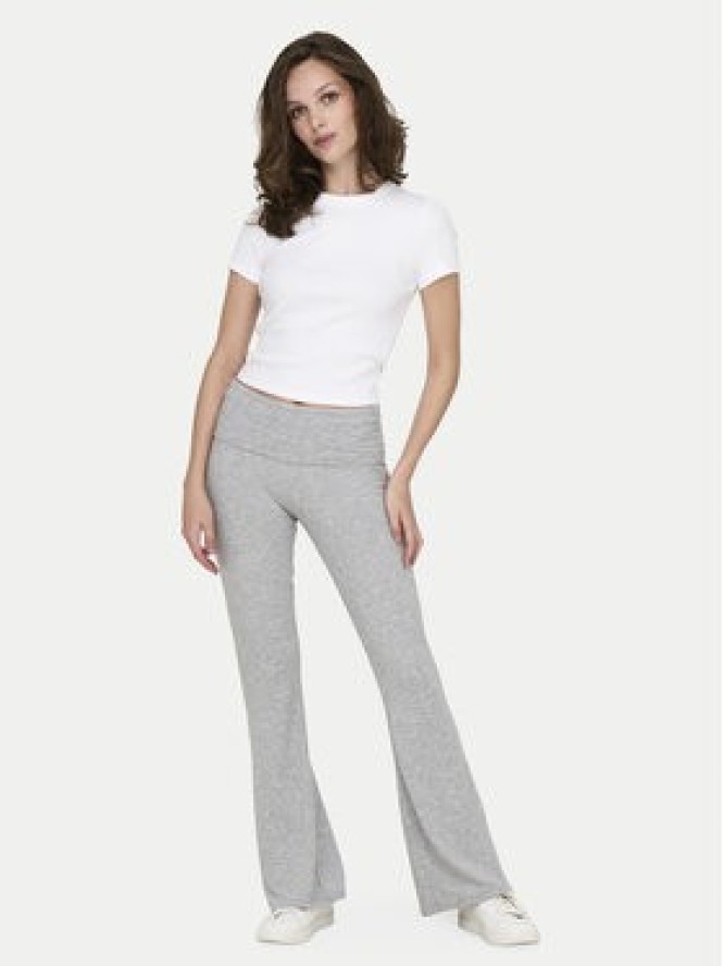 ONLY Legginsy Glamour 15339771 Szary Slim Fit