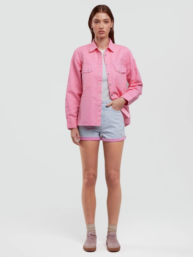 Szorty damskie jeansowe z kolekcji Authentic błękitne Authentic Girl 142