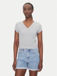 Calvin Klein Jeans T-Shirt LV047C910G Szary Regular Fit