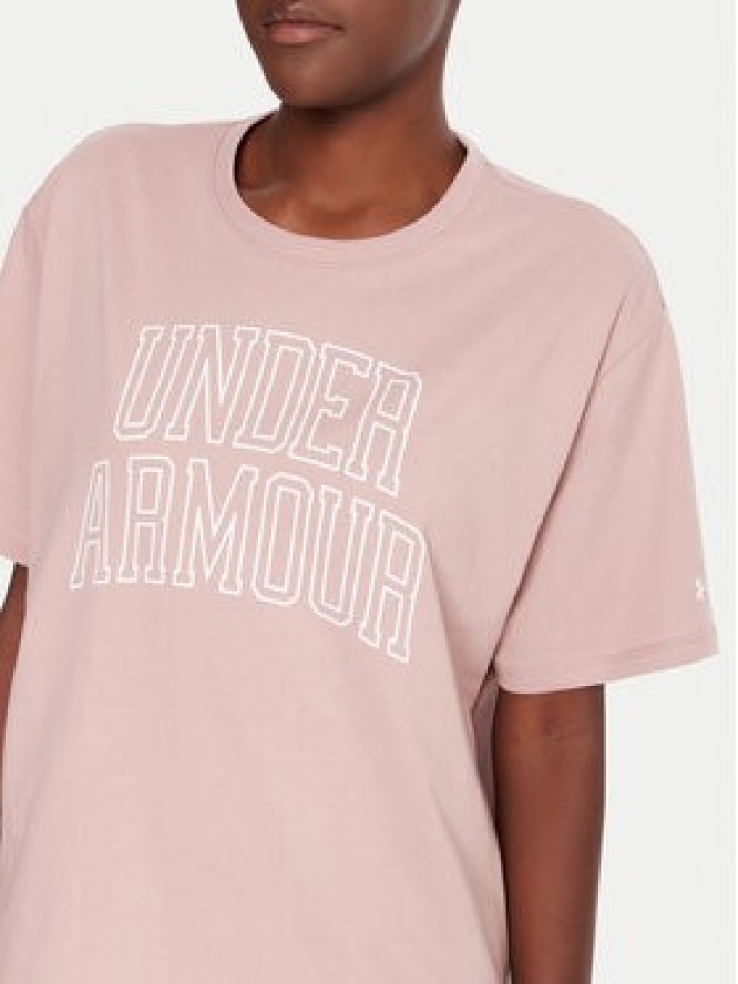 Under Armour T-Shirt Ua Rival Campus 6007883 Różowy Oversize