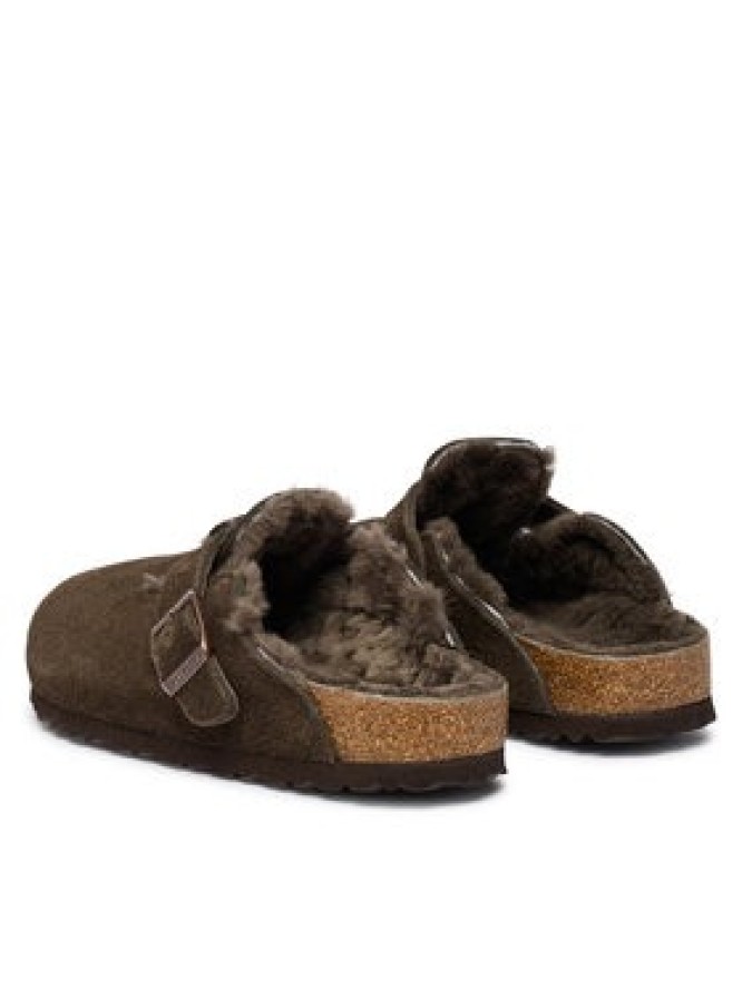 Birkenstock Klapki Boston Fur 1020529 Brązowy