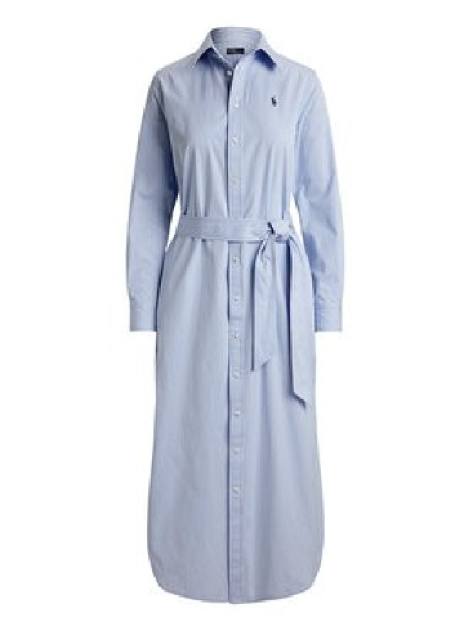Polo Ralph Lauren Sukienka koszulowa 211A96362001 Błękitny Regular Fit