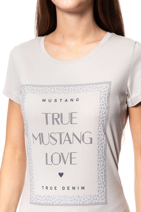 MUSTANG T SHIRT DAMSKI Alexia C Print Dove 1008973 4025