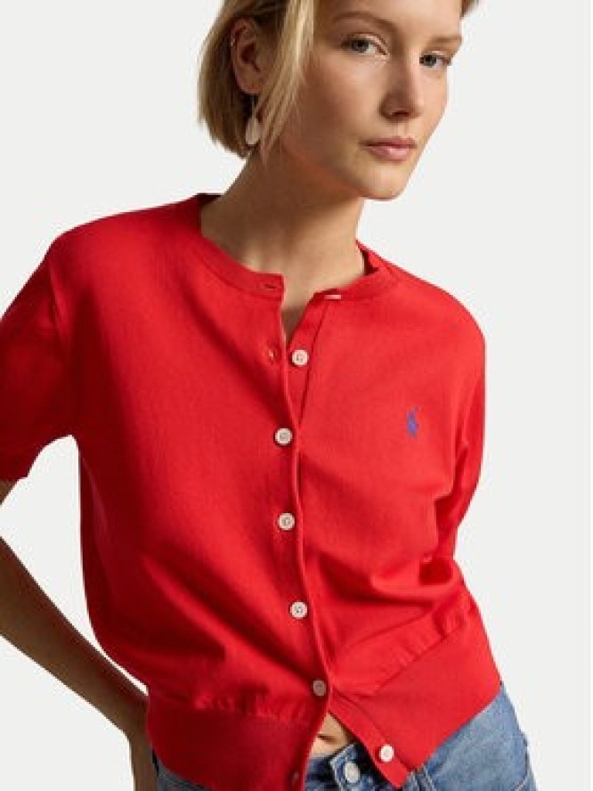 Polo Ralph Lauren Kardigan 211A12718002 Czerwony Regular Fit