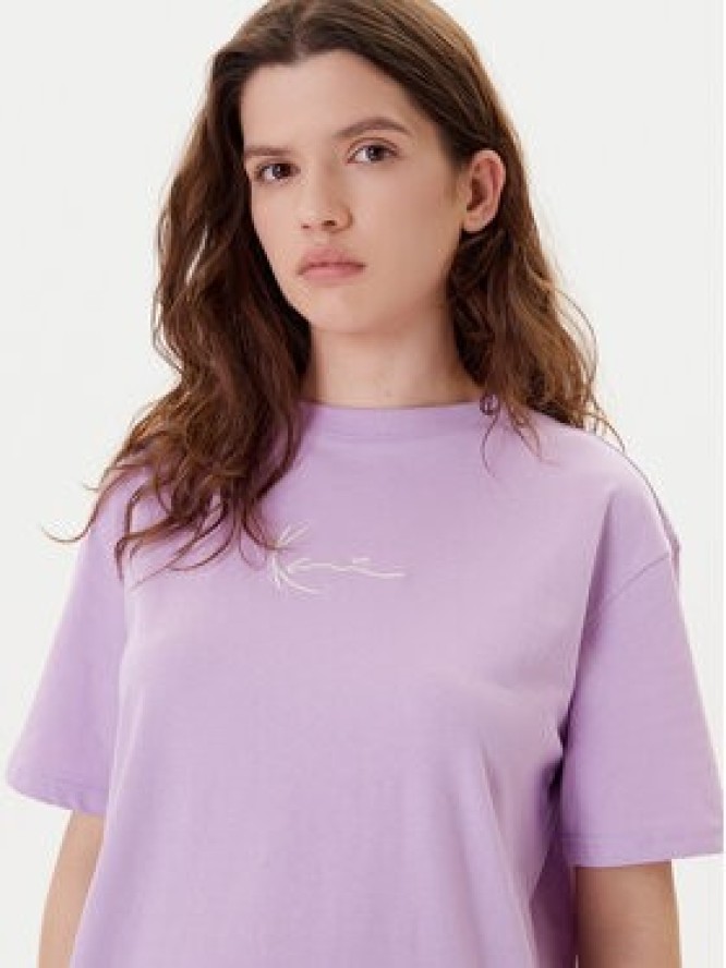 Karl Kani T-Shirt Cherry Print PD00005461 Fioletowy Oversize