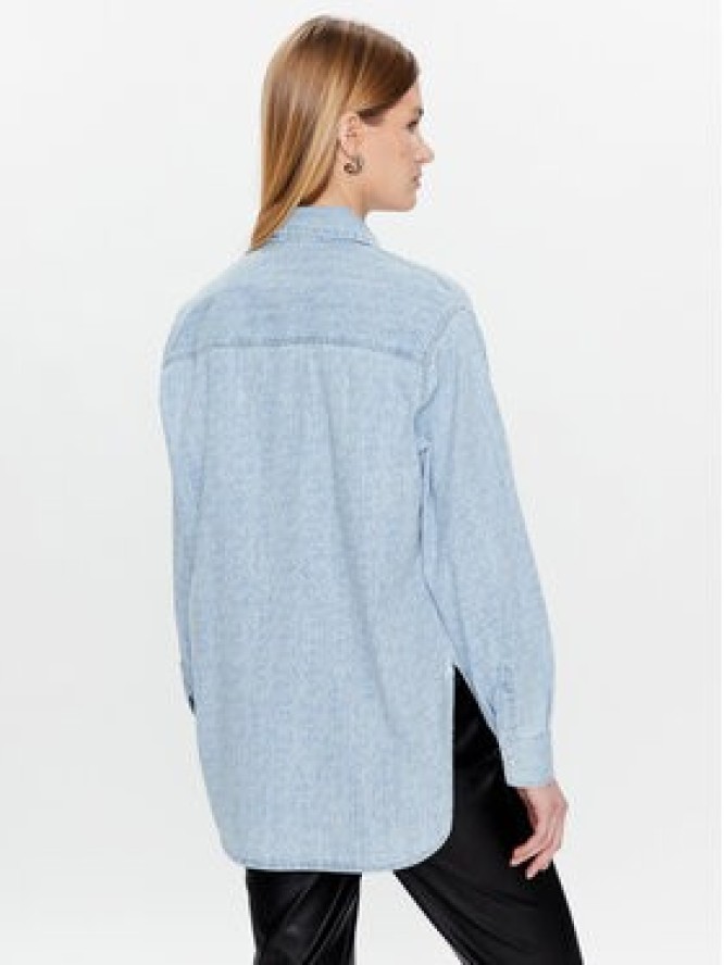 Pinko Koszula jeansowa 100816 A0FO Niebieski Regular Fit