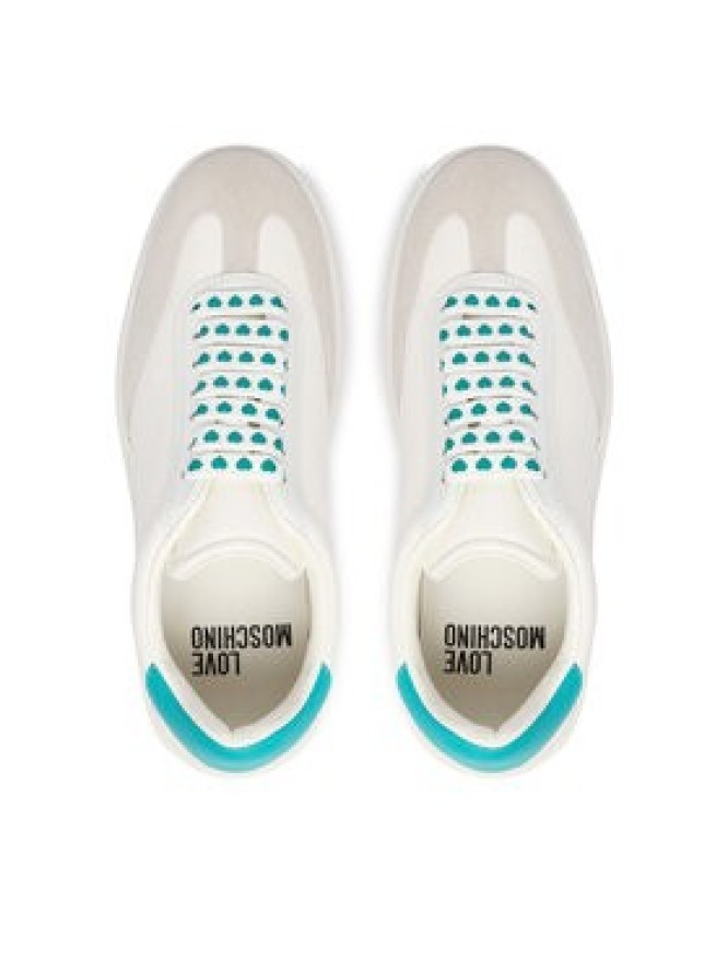 LOVE MOSCHINO Sneakersy JA15234G1OINB10D Biały