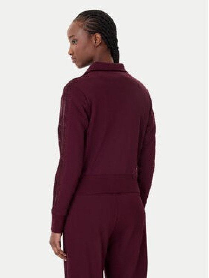 adidas Bluza Firebird Lace KC6451 Bordowy Slim Fit