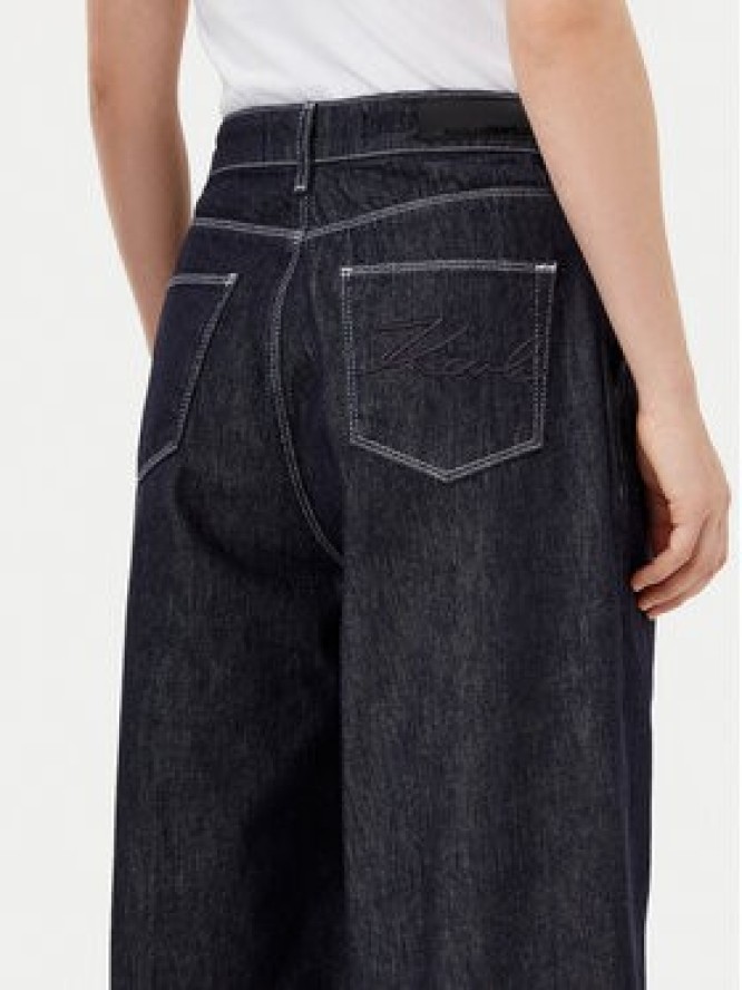 KARL LAGERFELD Jeansy A1W10133 Granatowy Loose Fit