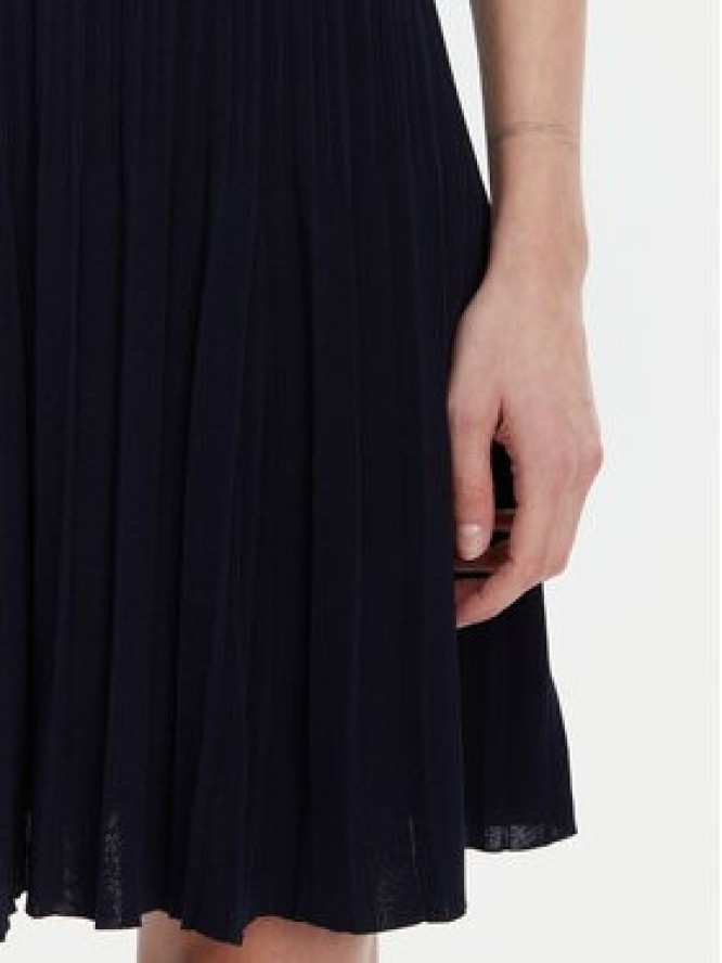 MICHAEL Michael Kors Sukienka dzianinowa MS5830OBFD Granatowy Slim Fit