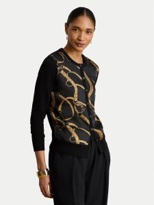 LAUREN RALPH LAUREN Kardigan 200P13977001 Czarny Regular Fit