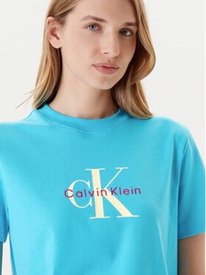 Calvin Klein Jeans T-Shirt Hero Classic LV047B865G Niebieski Regular Fit