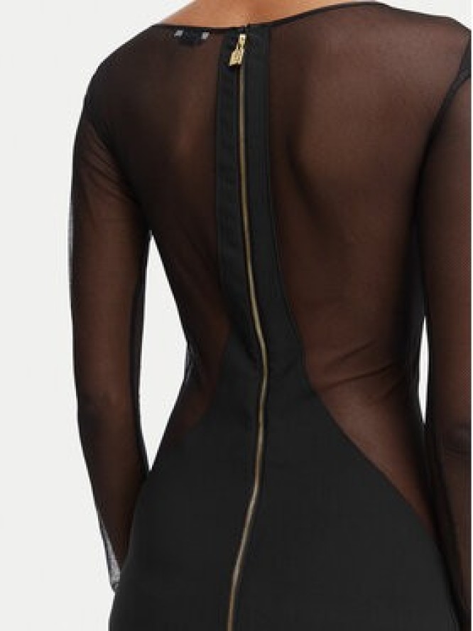 Elisabetta Franchi Sukienka koktajlowa AB-898-62E2-V390 Czarny Slim Fit