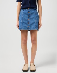 DAMSKA SPÓDNICA WRANGLER DENIM MINI SKIRT MID WASH 112352524