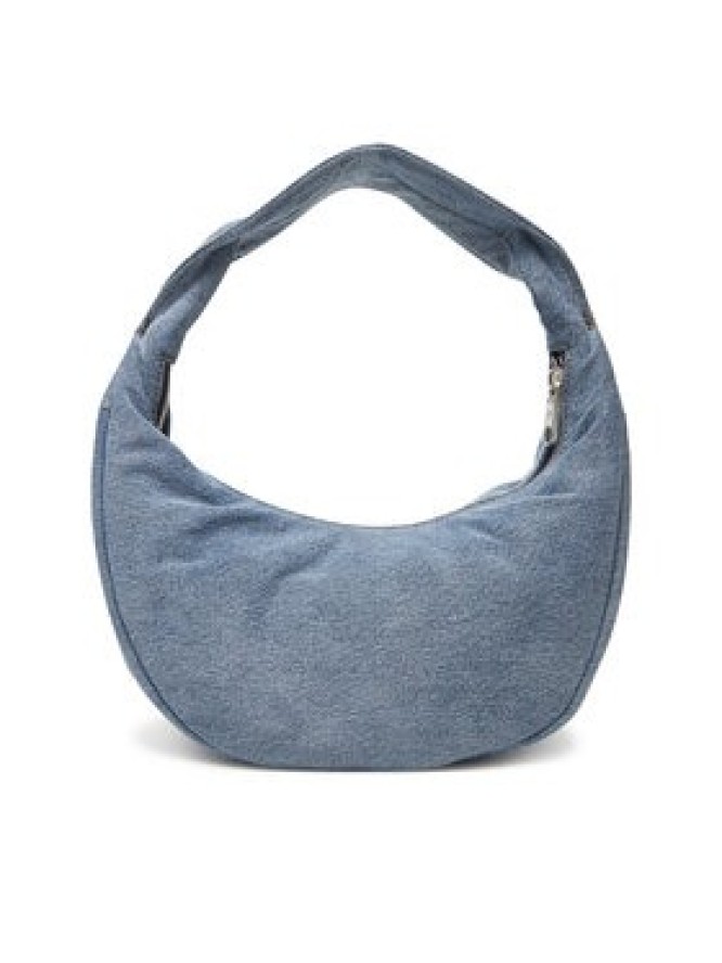 Calvin Klein Torebka Denim Soft Crescent Sm LV04F3207G Niebieski