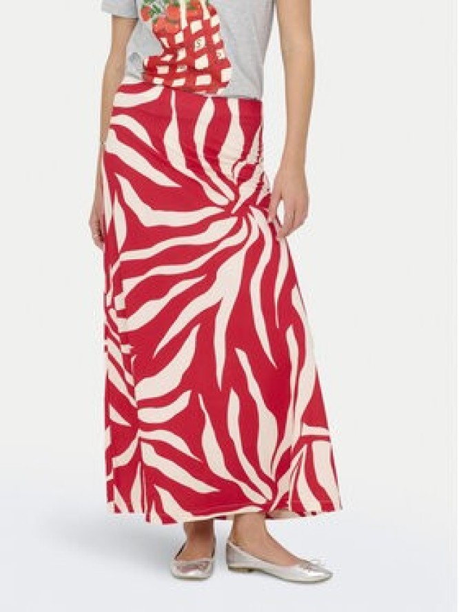 ONLY Spódnica maxi Chigo Sakura 15366894 Czerwony Regular Fit