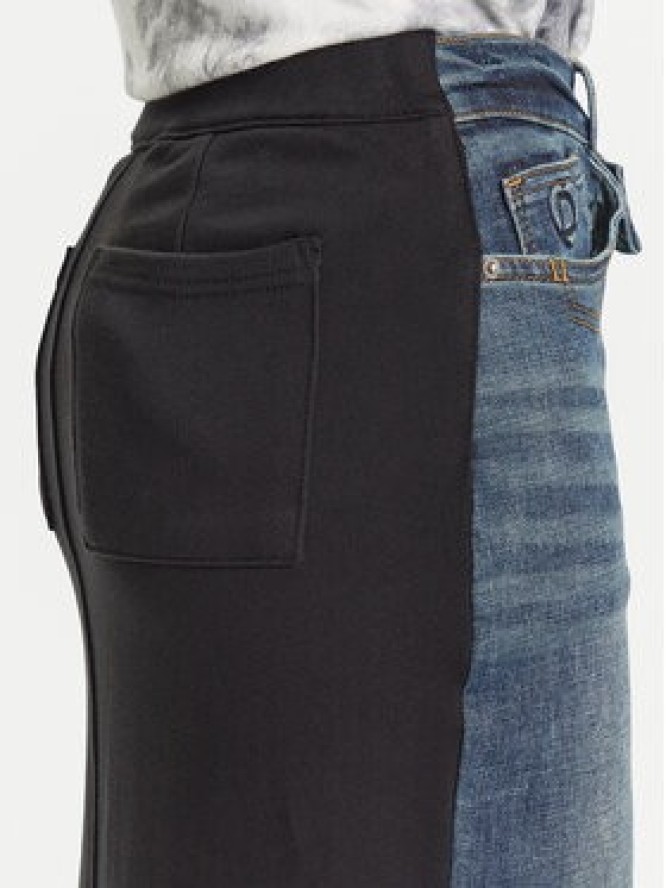 Desigual Spódnica jeansowa Twisted 25WWFD03 Granatowy Regular Fit