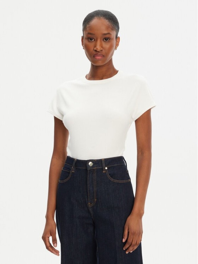 Tommy Hilfiger T-Shirt WW0WW45731 Écru Slim Fit