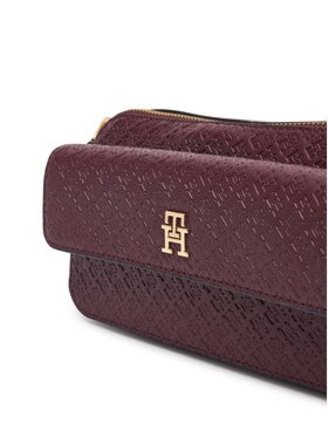 Tommy Hilfiger Torebka Th Icon Camera Bag Mono AW0AW18922 Bordowy