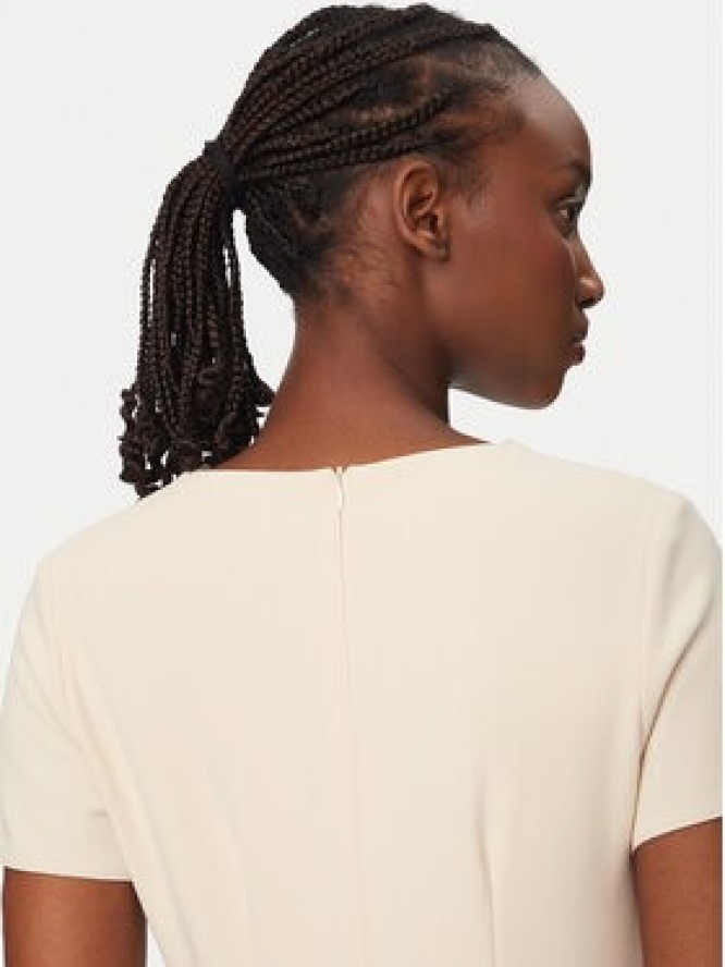 Rinascimento Sukienka koktajlowa CFC0127893003 Beżowy Slim Fit