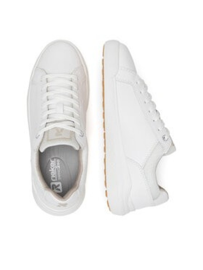 Rieker Revolution Lifestyle Sneakersy W1100-80 Biały