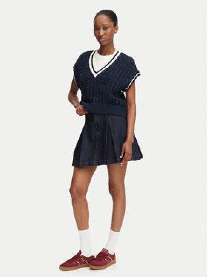 Tommy Jeans Sweter DW0DW22927 Granatowy Regular Fit