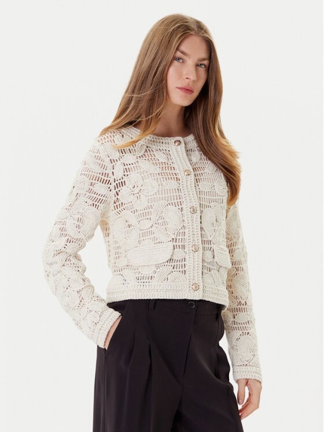 Morgan Kardigan 252-MDAF Beżowy Regular Fit