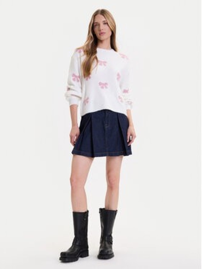 ONLY Sweter Bora 15360712 Biały Regular Fit