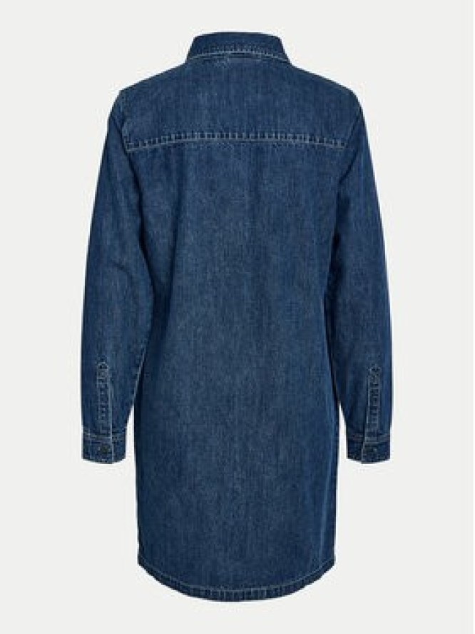 Noisy May Sukienka jeansowa New Signe 27034106 Granatowy Relaxed Fit