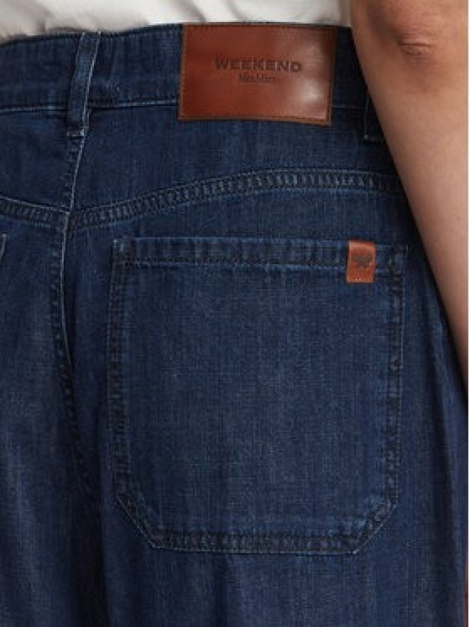 Weekend Max Mara Jeansy Vega 2625186021 Granatowy Wide Leg