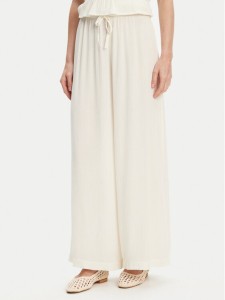 United Colors Of Benetton Spodnie materiałowe 4VW95F00C Écru Relaxed Fit