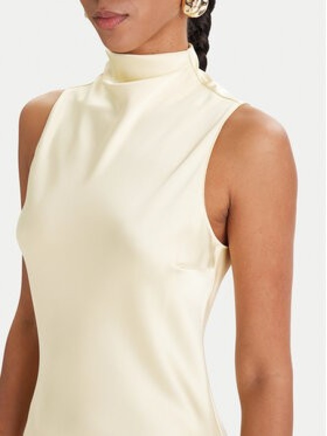 Patrizia Pepe Sukienka koktajlowa 8A1627/A269-Y478 Żółty Regular Fit