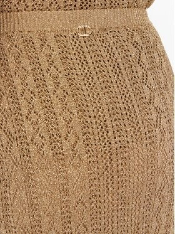 TWINSET Spódnica midi 251TT3192 Beżowy Slim Fit