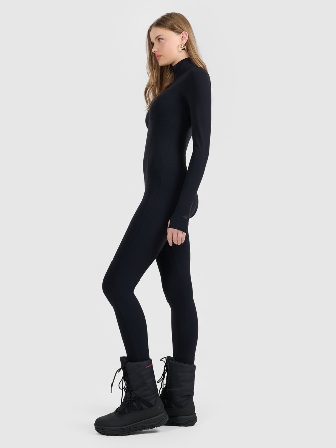 4F Kombinezon z długim rękawem damski - czarny XS