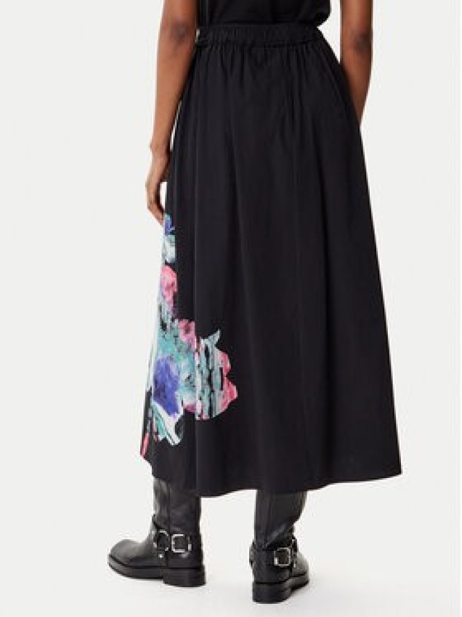 Desigual Spódnica trapezowa Ella Lacroix 25WWFW05 Czarny Regular Fit