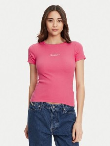 Guess Jeans T-Shirt W5YP37 KA0H1 Różowy Slim Fit