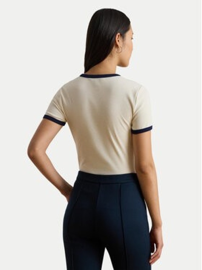 LAUREN RALPH LAUREN T-Shirt 200P09077002 Écru Slim Fit