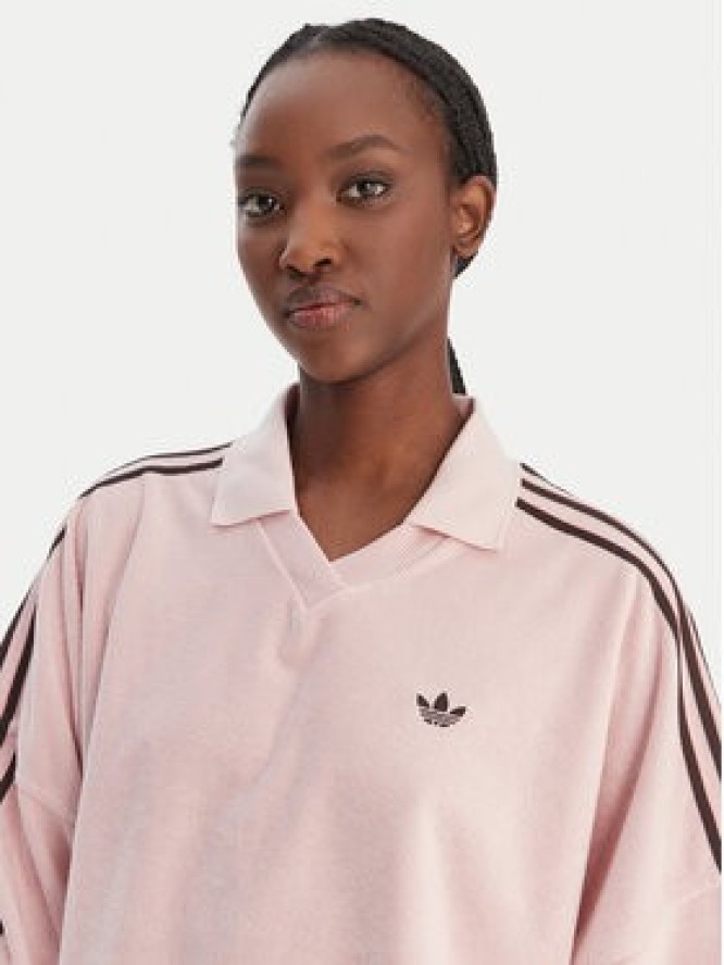 adidas Bluza Terry Towel KD1400 Różowy Oversize