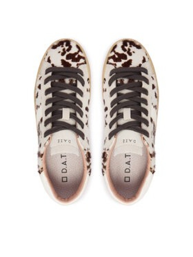 D.A.T.E. Sneakersy Hill Low Pony Cow W451-HL-PN Beżowy