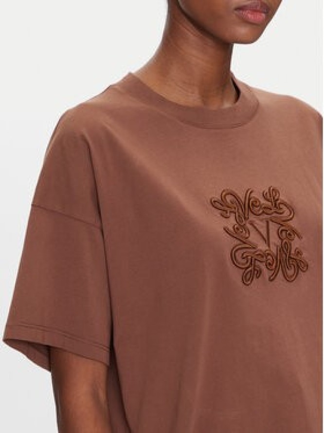 ViCOLO T-Shirt RD0119 Brązowy Regular Fit