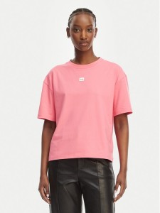 HUGO T-Shirt Signature 50556807 Różowy Regular Fit