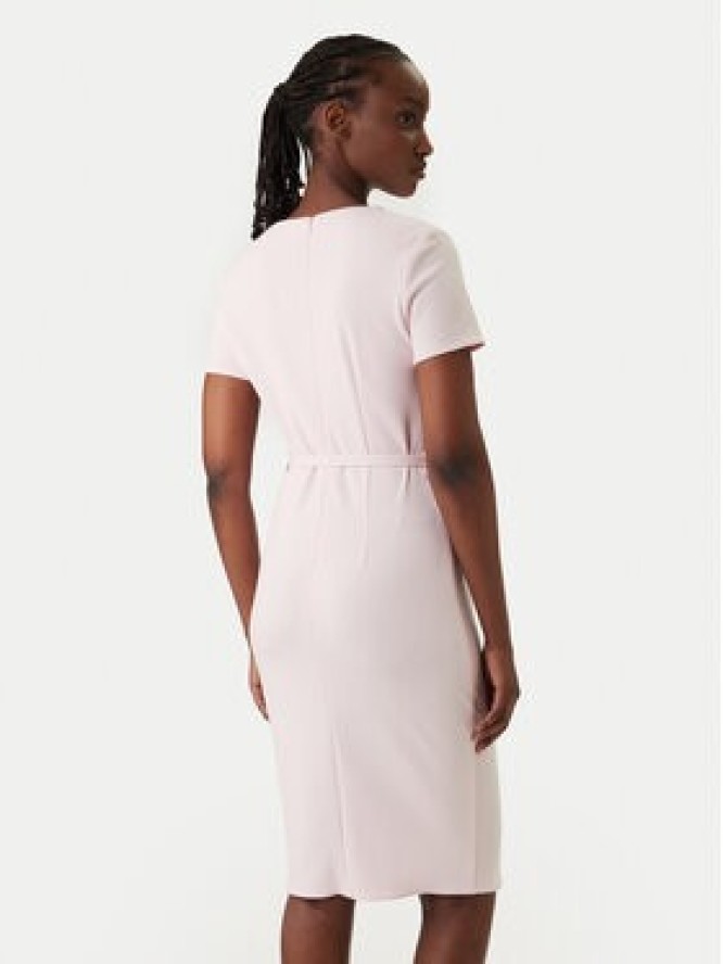 Rinascimento Sukienka koktajlowa CFC0127893003 Różowy Slim Fit